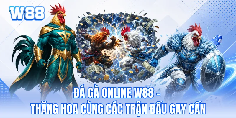 Đá Gà Online W88 - Thăng Hoa Cùng Các Trận Đấu Gay Cấn