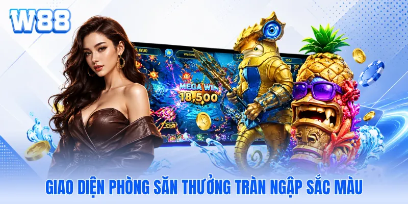 Giao diện phòng săn thưởng tràn ngập sắc màu Giao diện phòng săn thưởng tràn ngập sắc màu