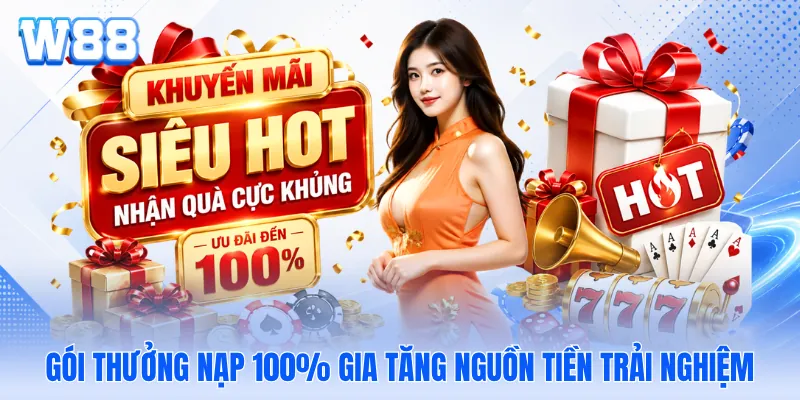 Gói thưởng nạp 100% gia tăng nguồn tiền trải nghiệm
