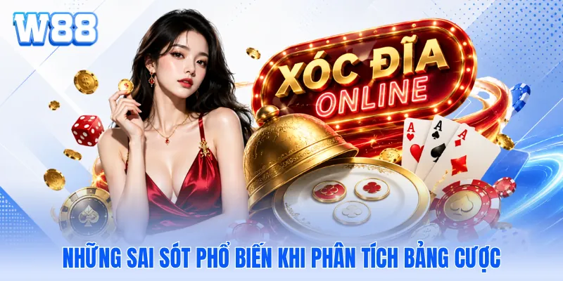 Những sai sót phổ biến khi phân tích bảng cược Những sai sót phổ biến khi phân tích bảng cược
