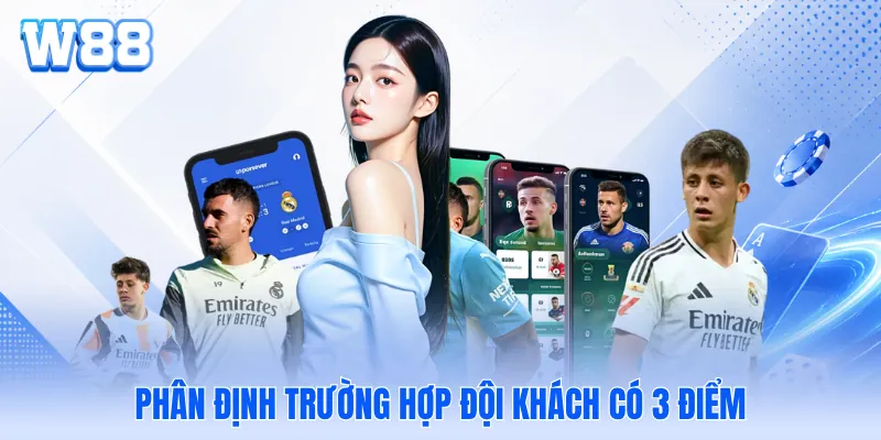 Phân định trường hợp đội khách có 3 điểm Phân định trường hợp đội khách có 3 điểm