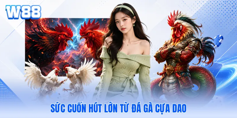 Sức cuốn hút lớn từ đá gà cựa dao Sức cuốn hút lớn từ đá gà cựa dao